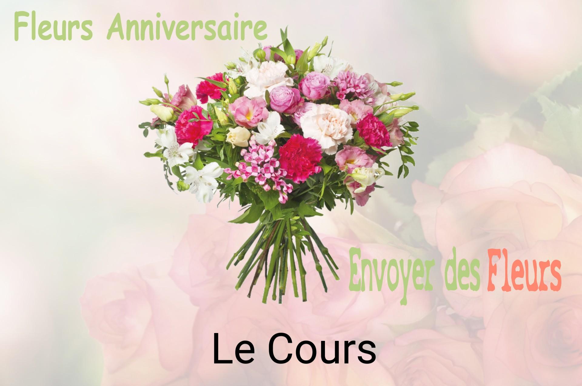 Bouquet de fleurs d’anniversaire livré à Le Cours