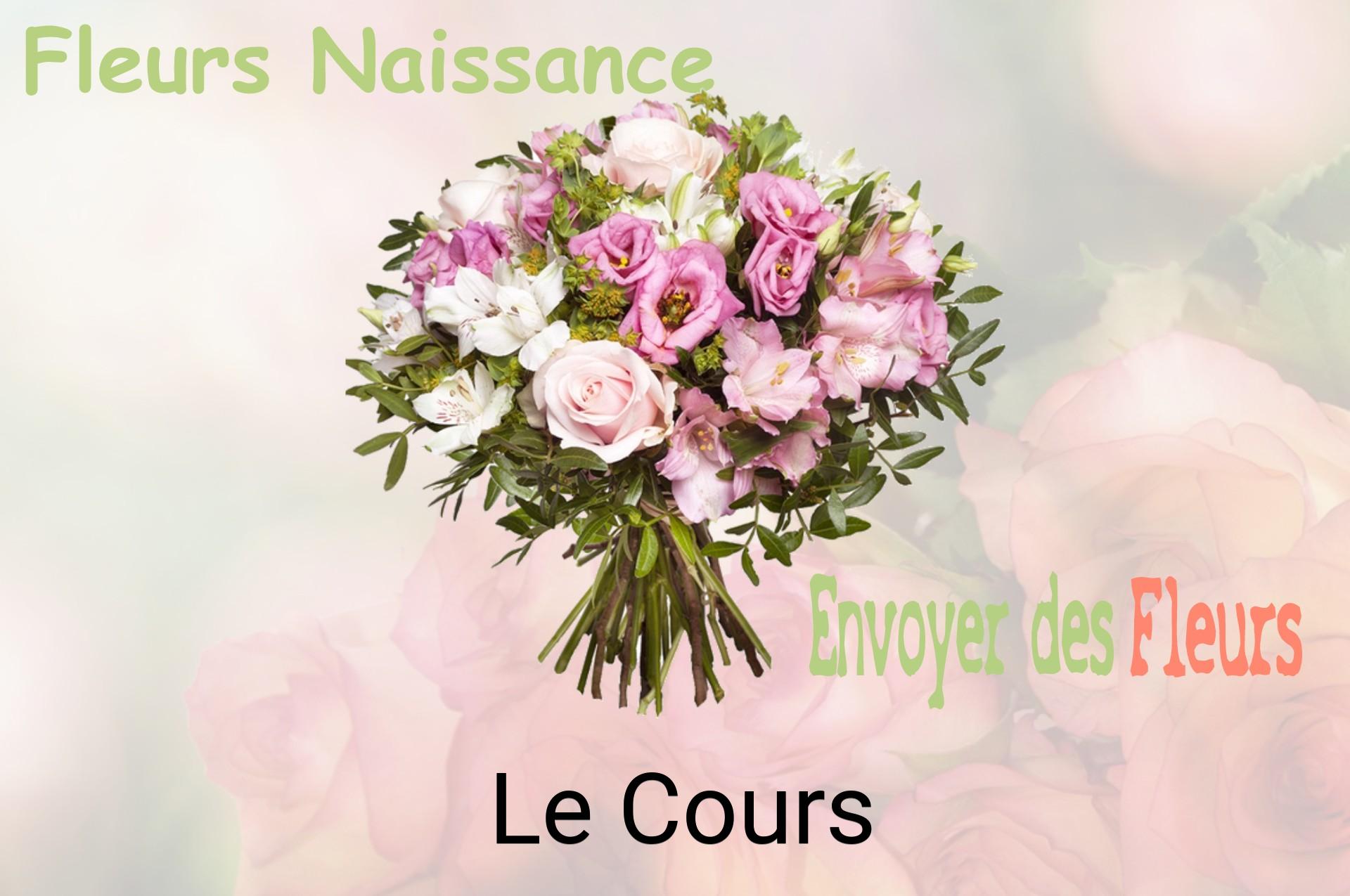 Bouquet de fleurs de naissance livré à Le Cours